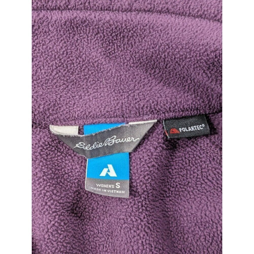 Eddie Bauer First Ascent Fleece Pullover Womens Small Sweater Jacket Purple - Picture 3 of 12